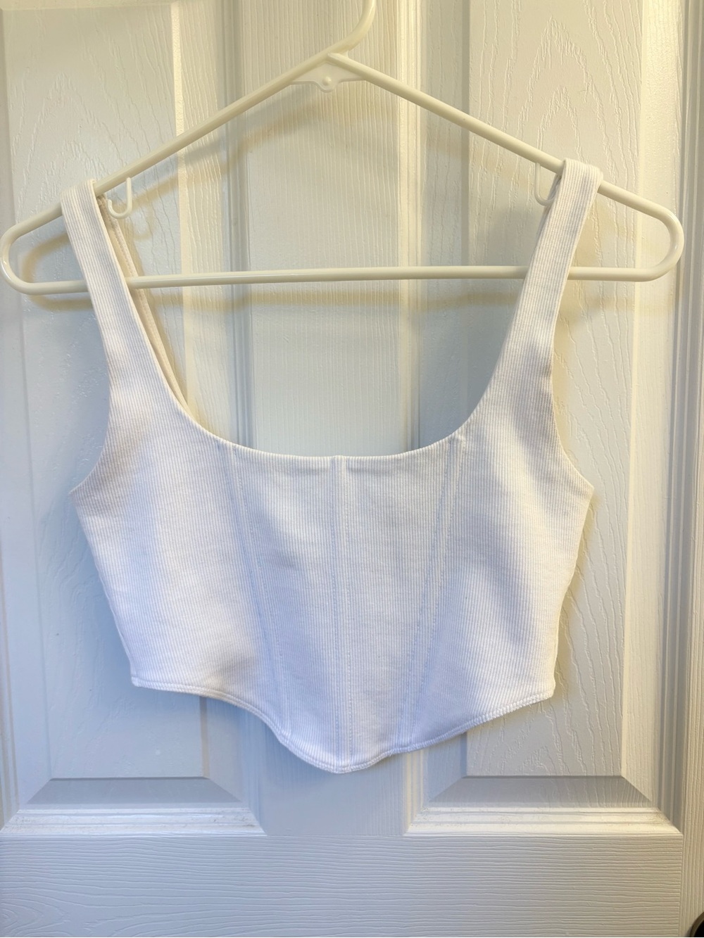 Princess Polly white corset crop top